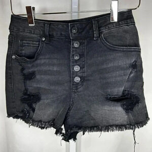 2/$30 Rewash Size 3/26 Shorts Jean Denim Black Western Country Festival
